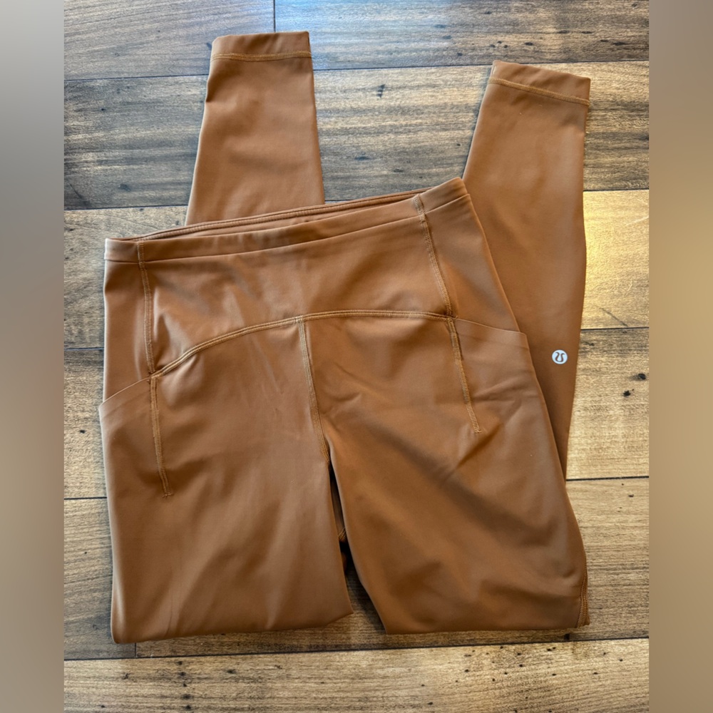 Brown High-Waisted Lululemon Leggings